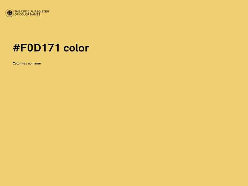 #F0D171 color image