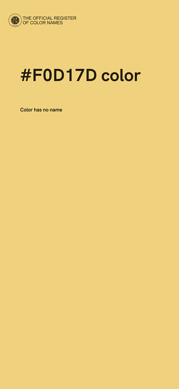 #F0D17D color image