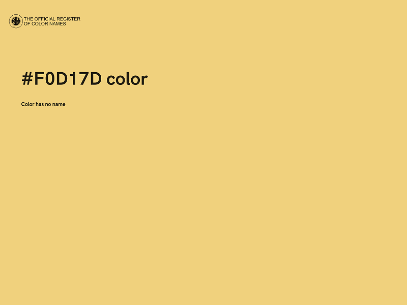 #F0D17D color image