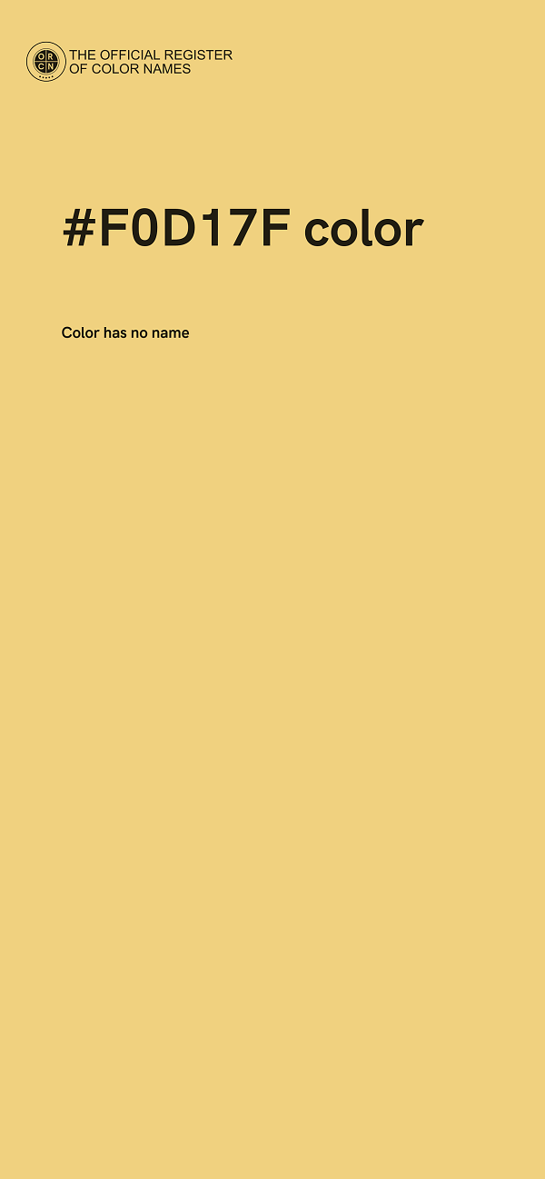 #F0D17F color image