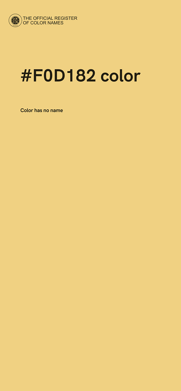 #F0D182 color image