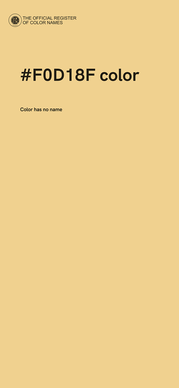 #F0D18F color image