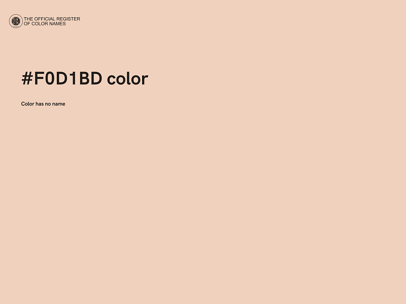 #F0D1BD color image