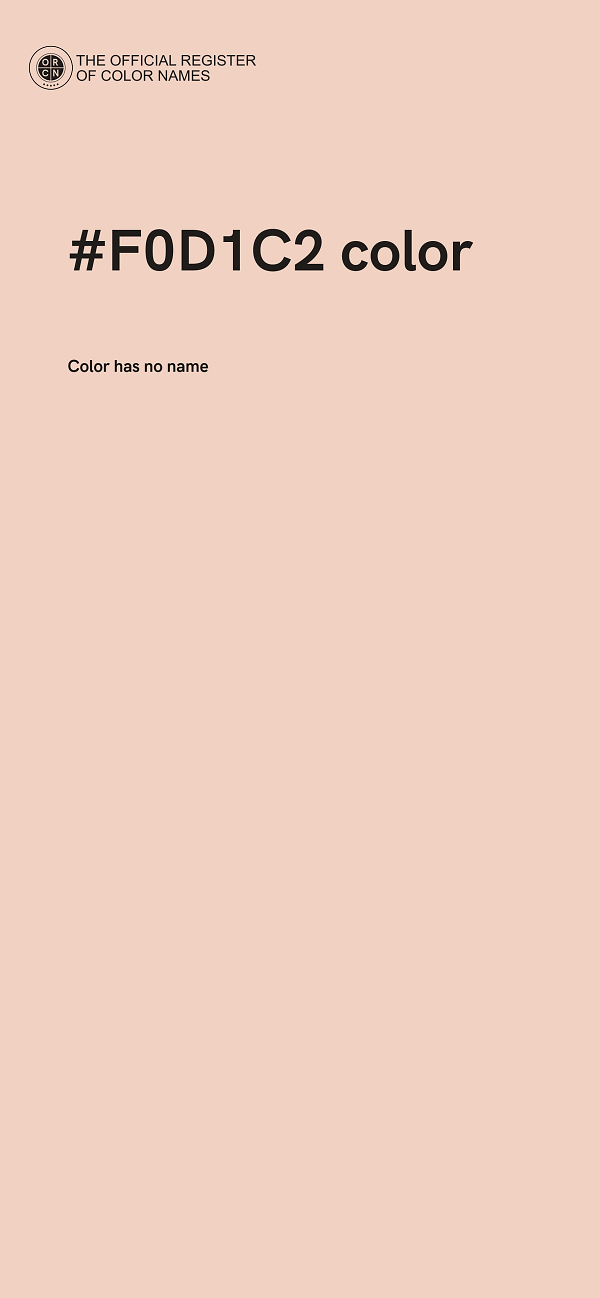 #F0D1C2 color image