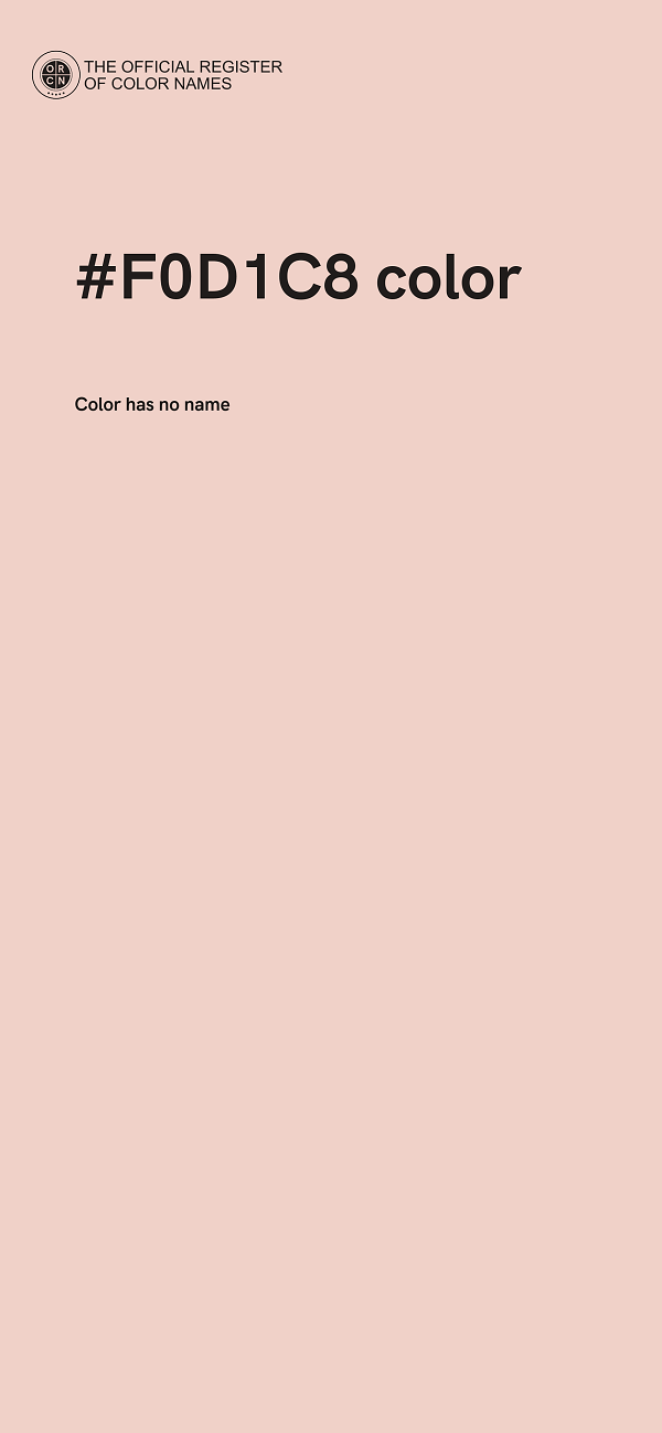 #F0D1C8 color image