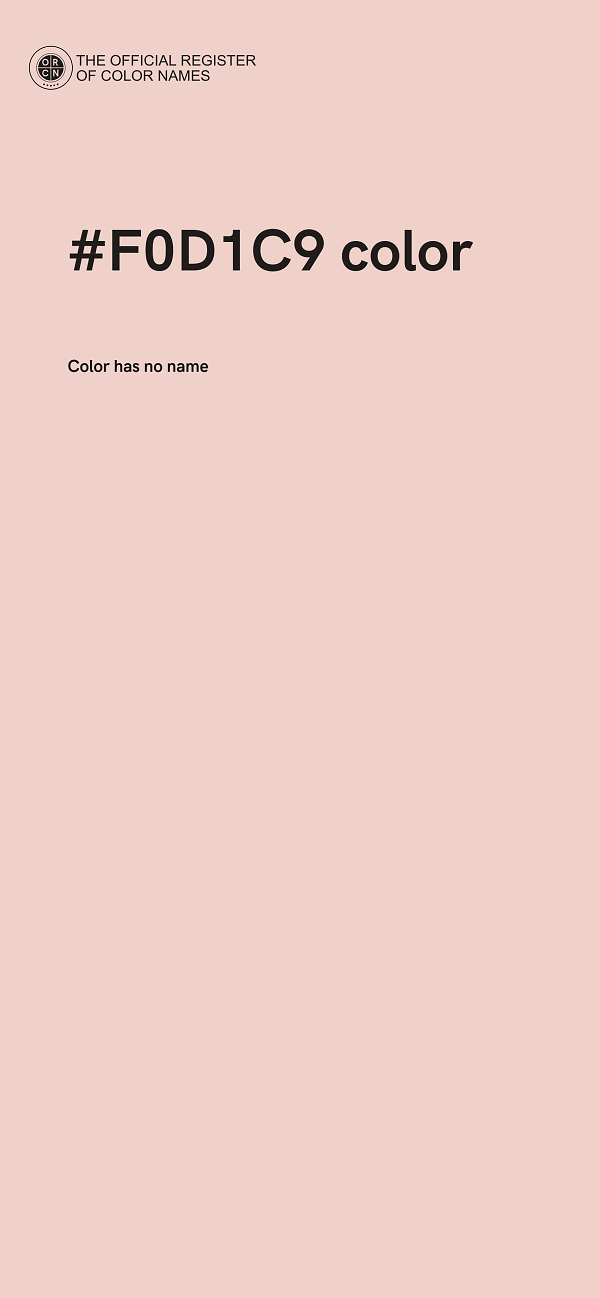 #F0D1C9 color image