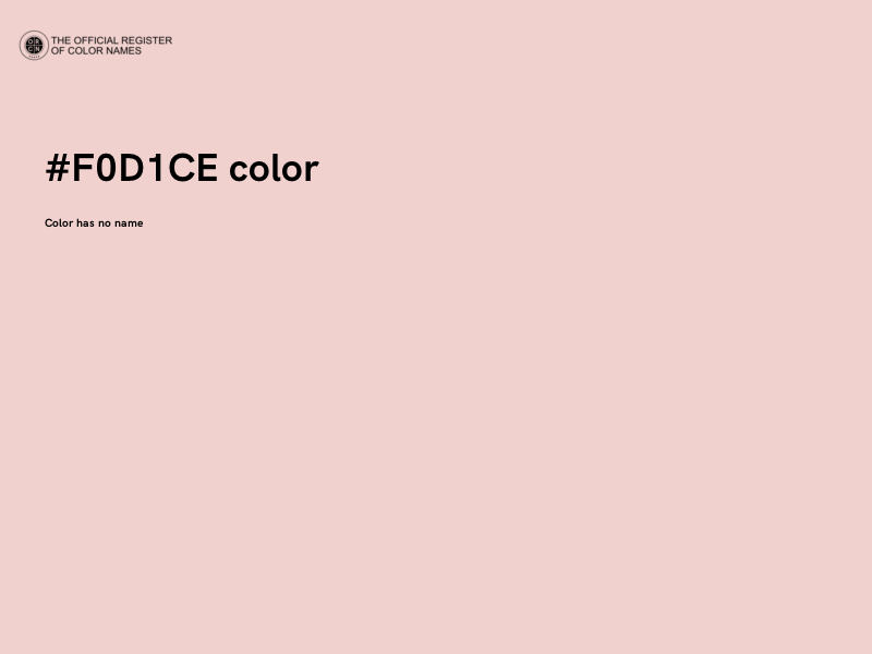 #F0D1CE color image