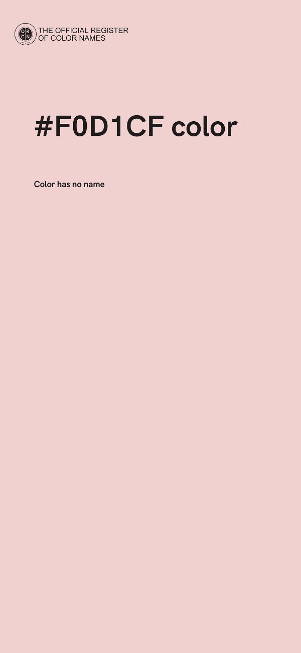 #F0D1CF color image