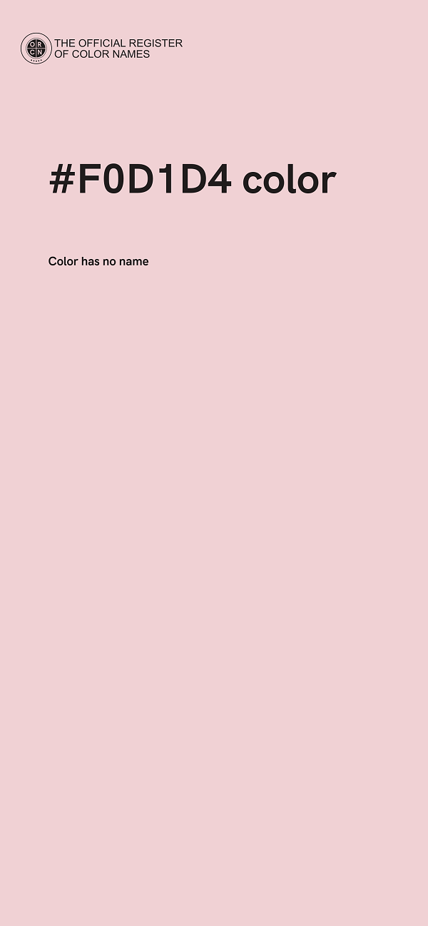 #F0D1D4 color image
