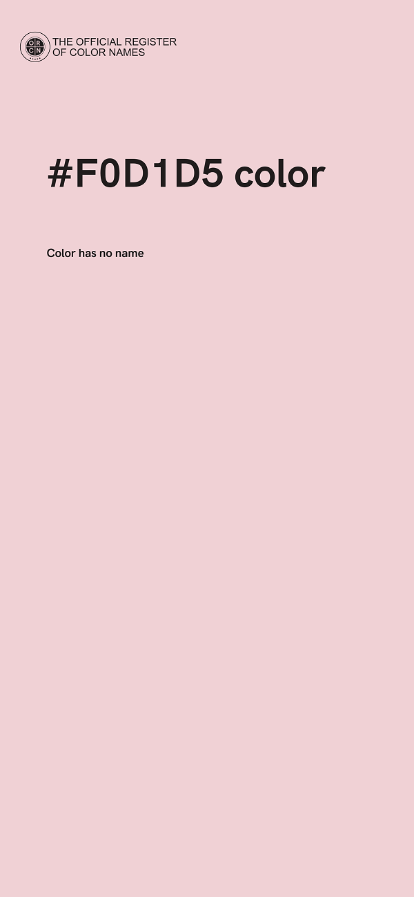 #F0D1D5 color image