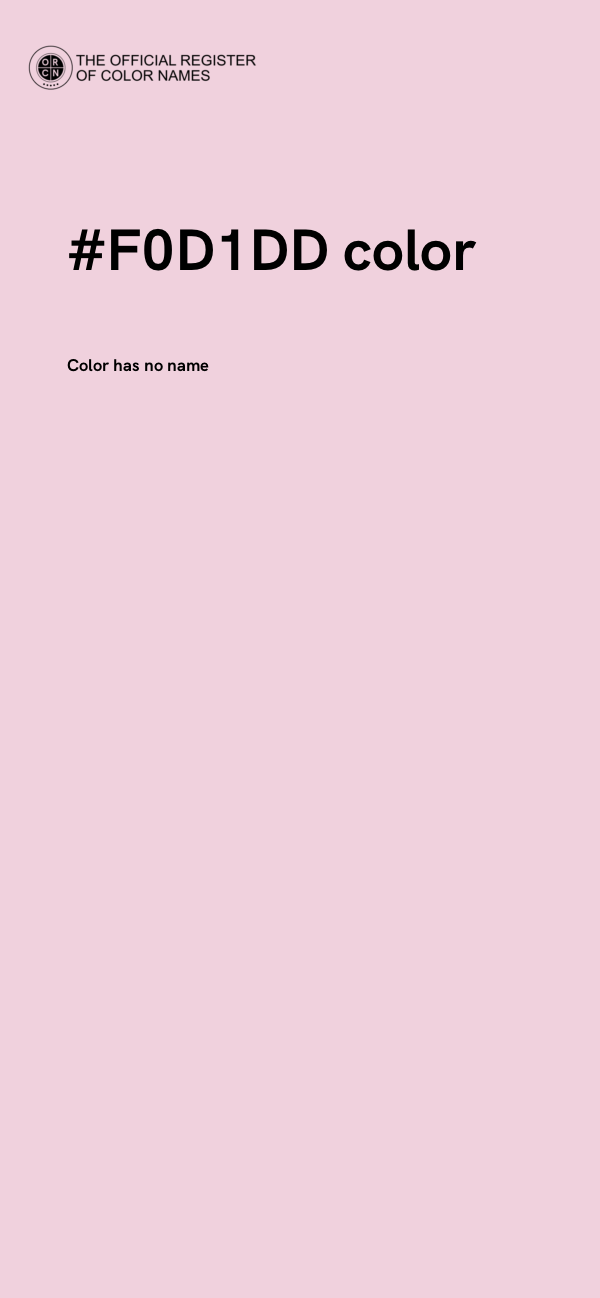 #F0D1DD color image