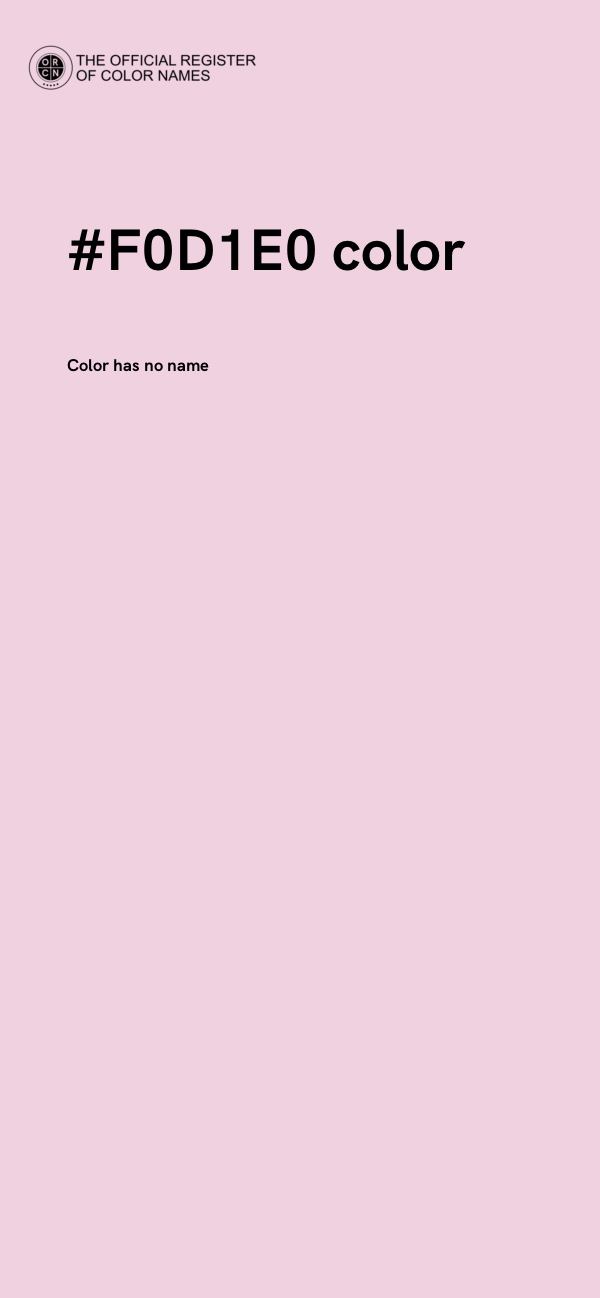 #F0D1E0 color image