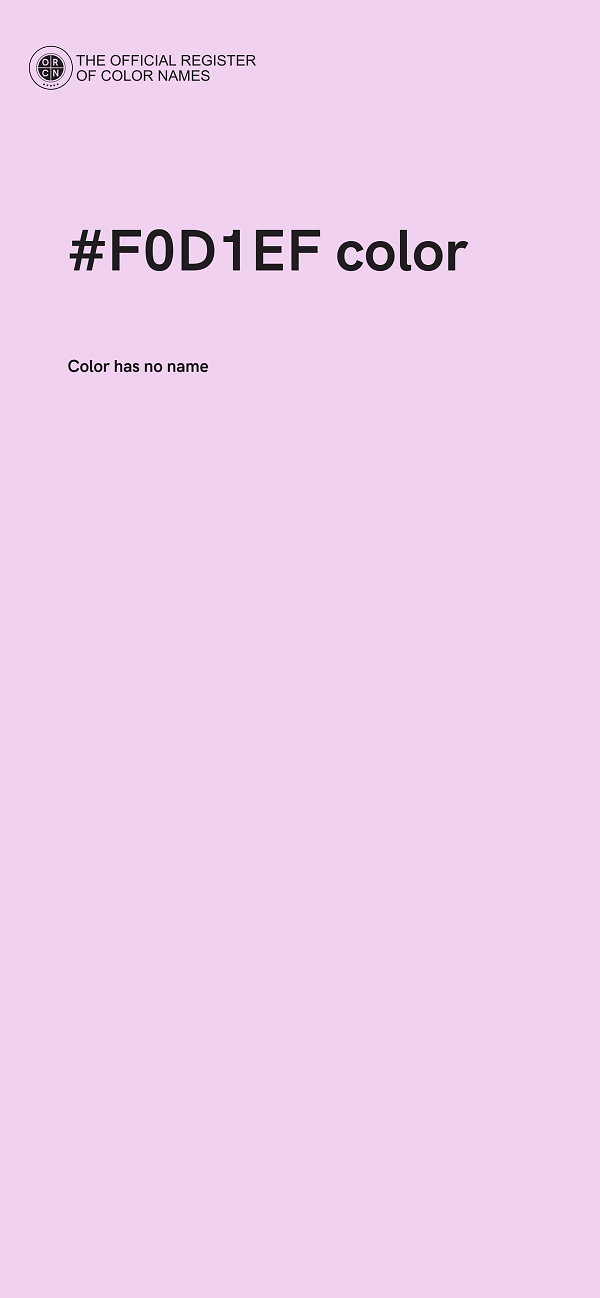 #F0D1EF color image