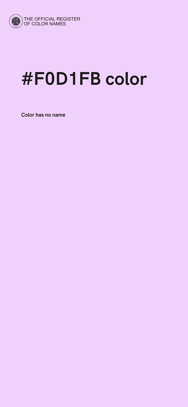 #F0D1FB color image