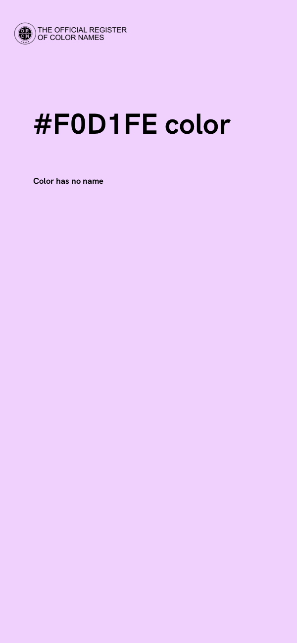 #F0D1FE color image
