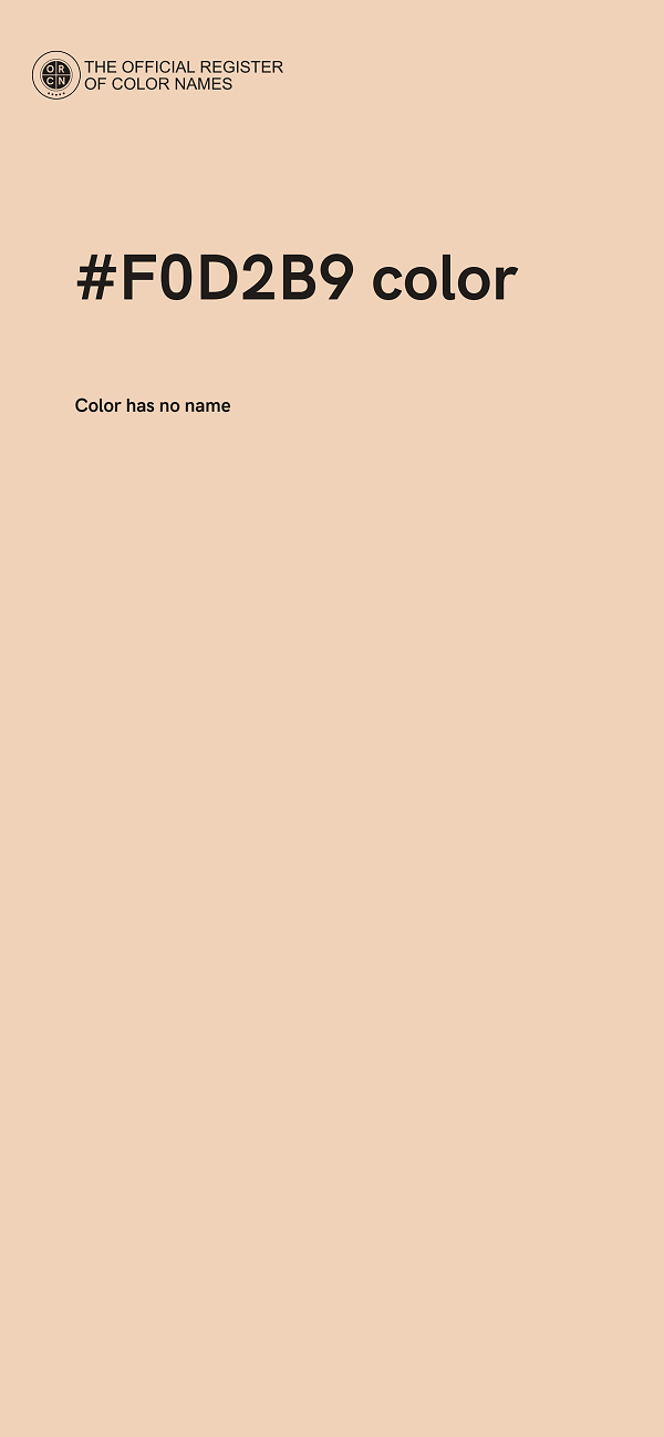 #F0D2B9 color image