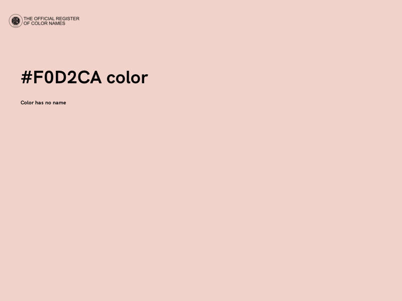 #F0D2CA color image