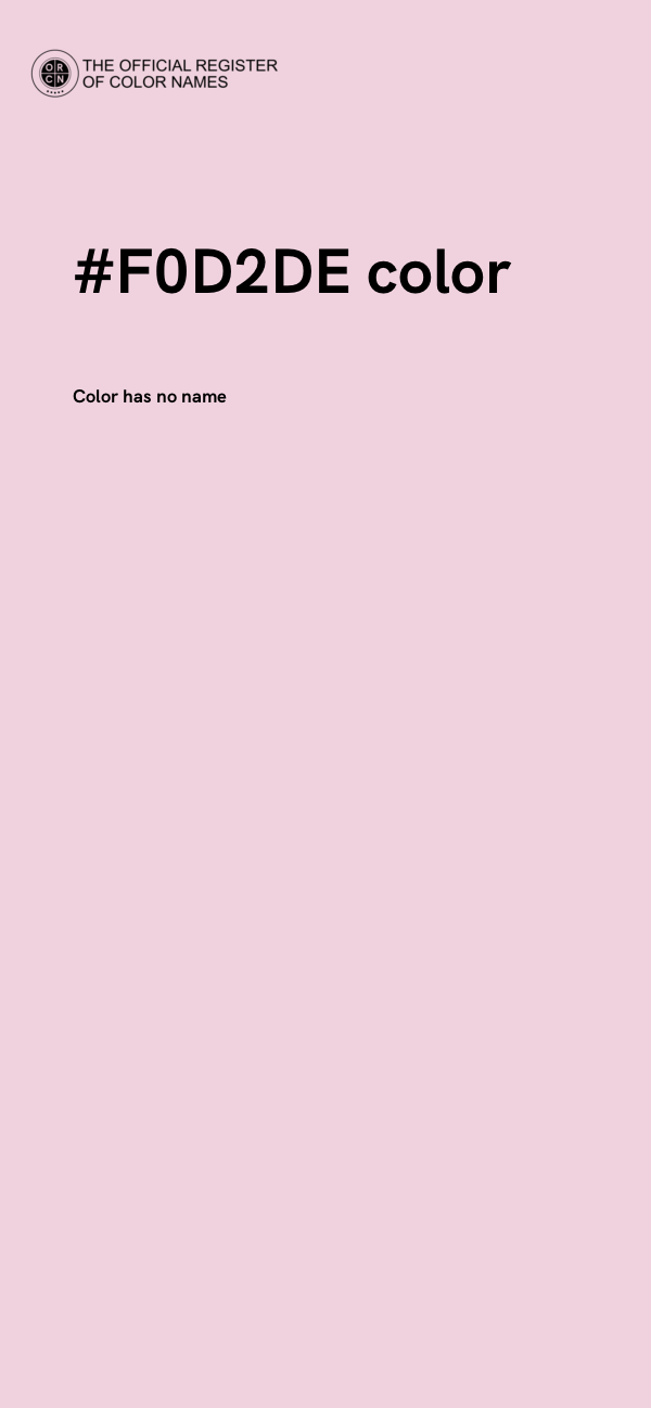 #F0D2DE color image