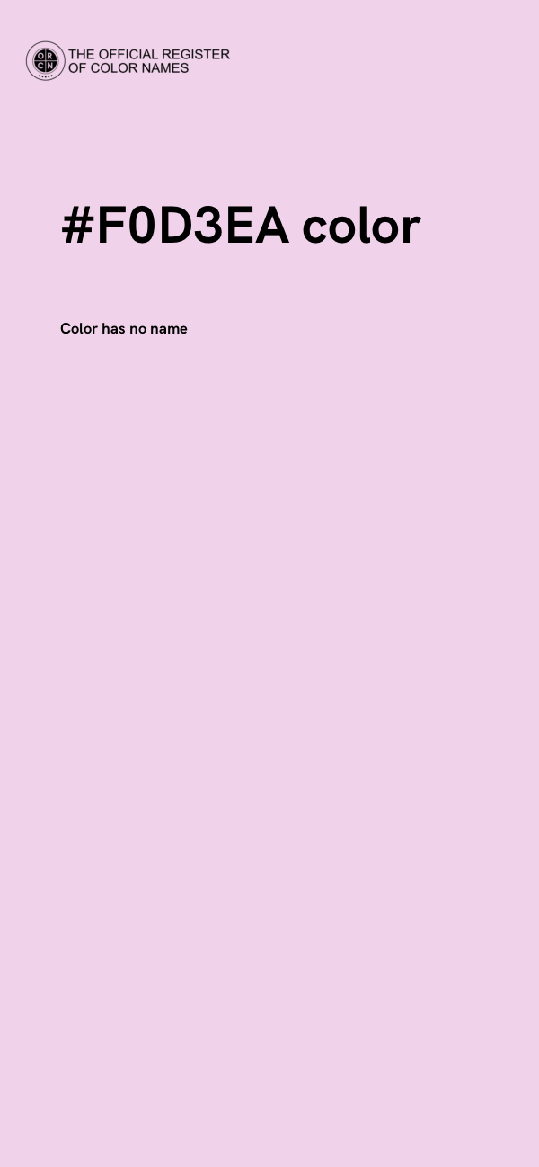 #F0D3EA color image