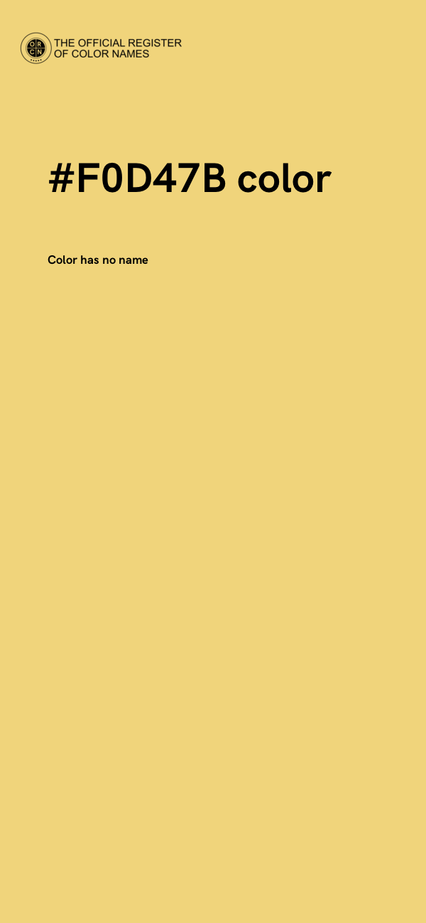 #F0D47B color image