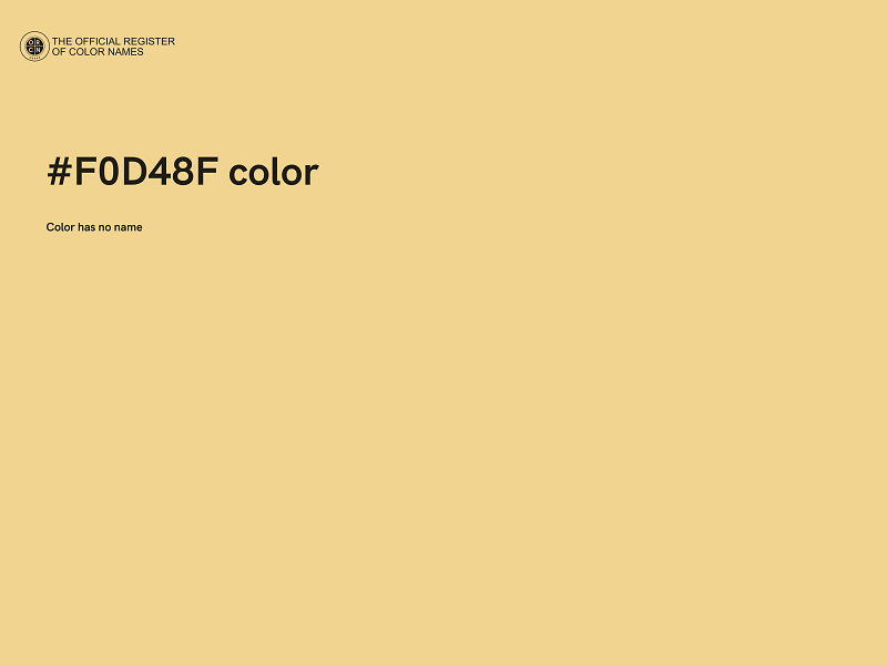 #F0D48F color image