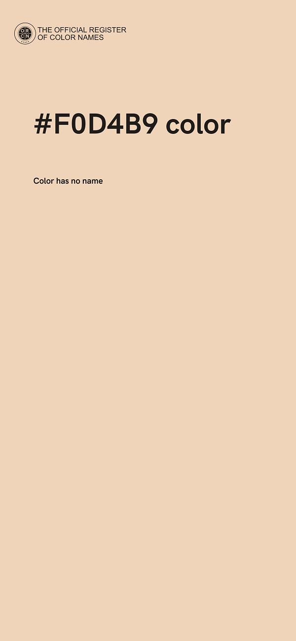 #F0D4B9 color image