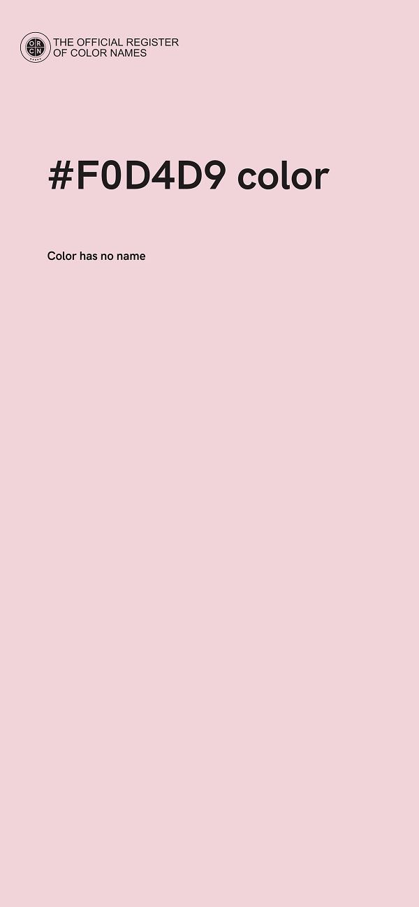 #F0D4D9 color image