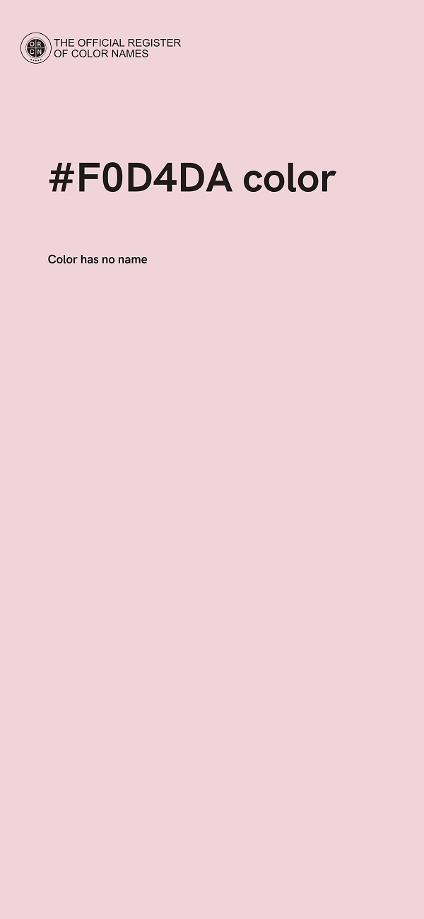 #F0D4DA color image