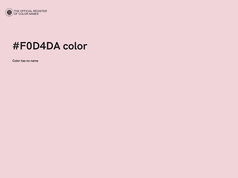 #F0D4DA color image