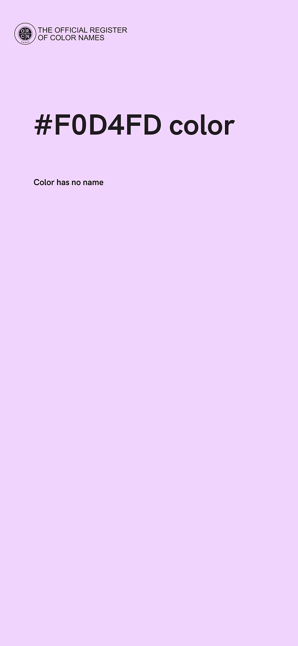 #F0D4FD color image
