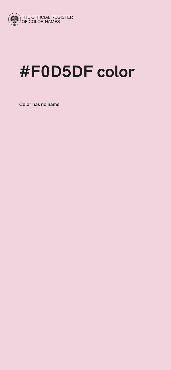 #F0D5DF color image