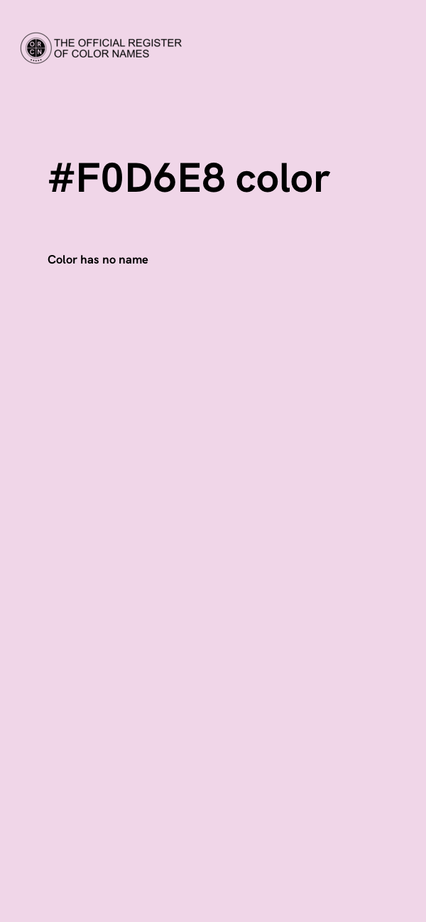 #F0D6E8 color image