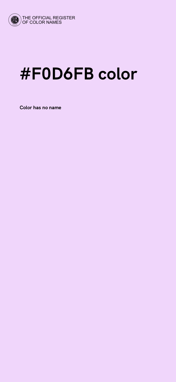 #F0D6FB color image