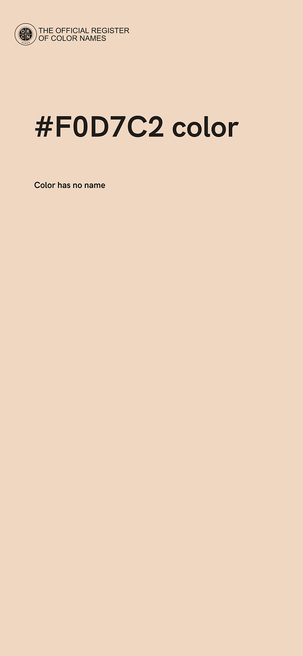#F0D7C2 color image