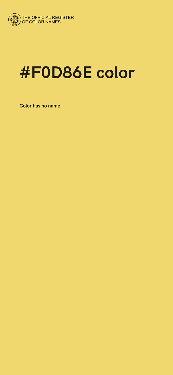 #F0D86E color image