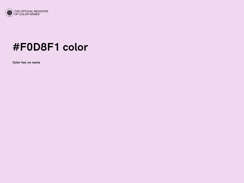 #F0D8F1 color image