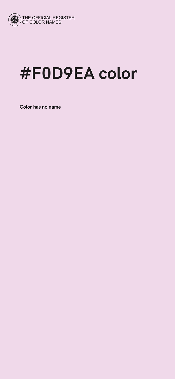 #F0D9EA color image