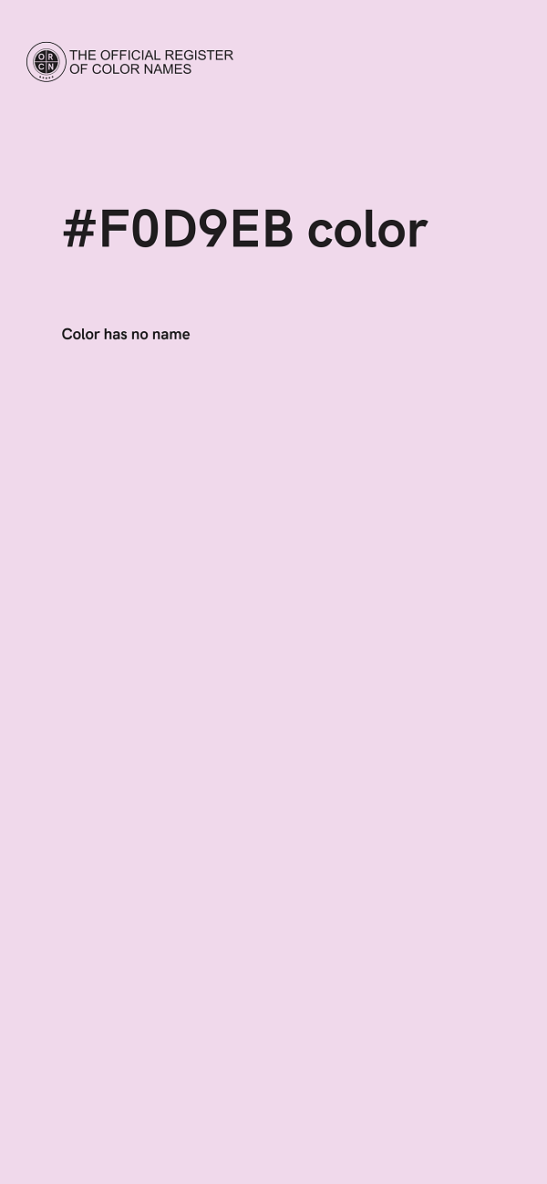 #F0D9EB color image