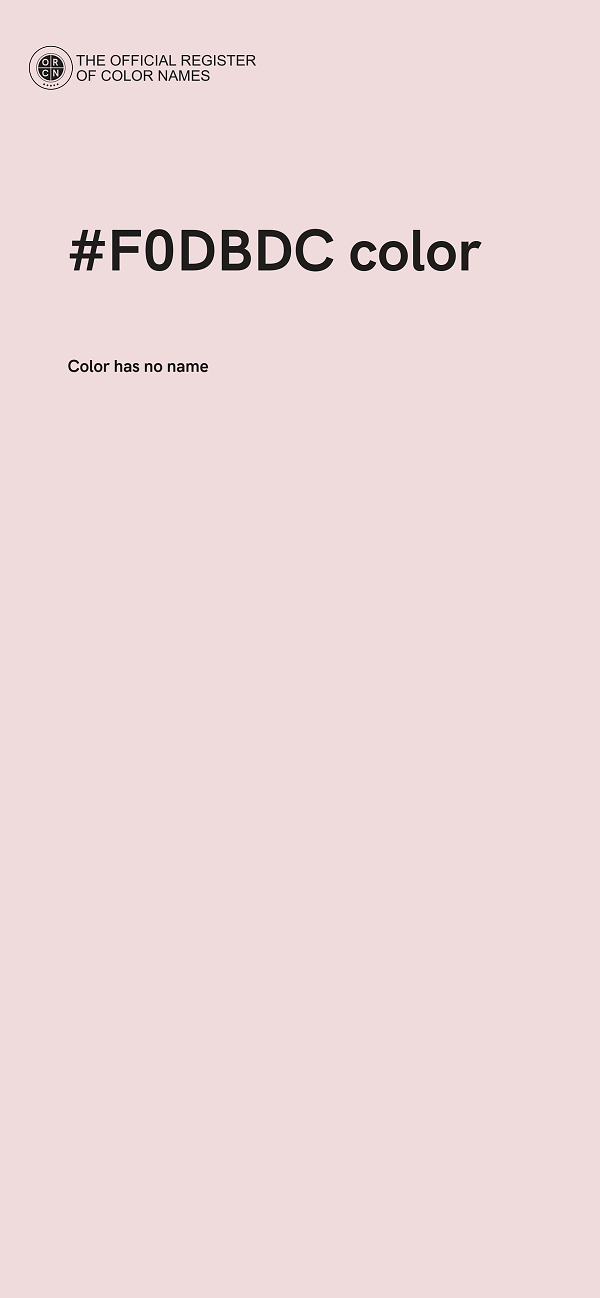 #F0DBDC color image