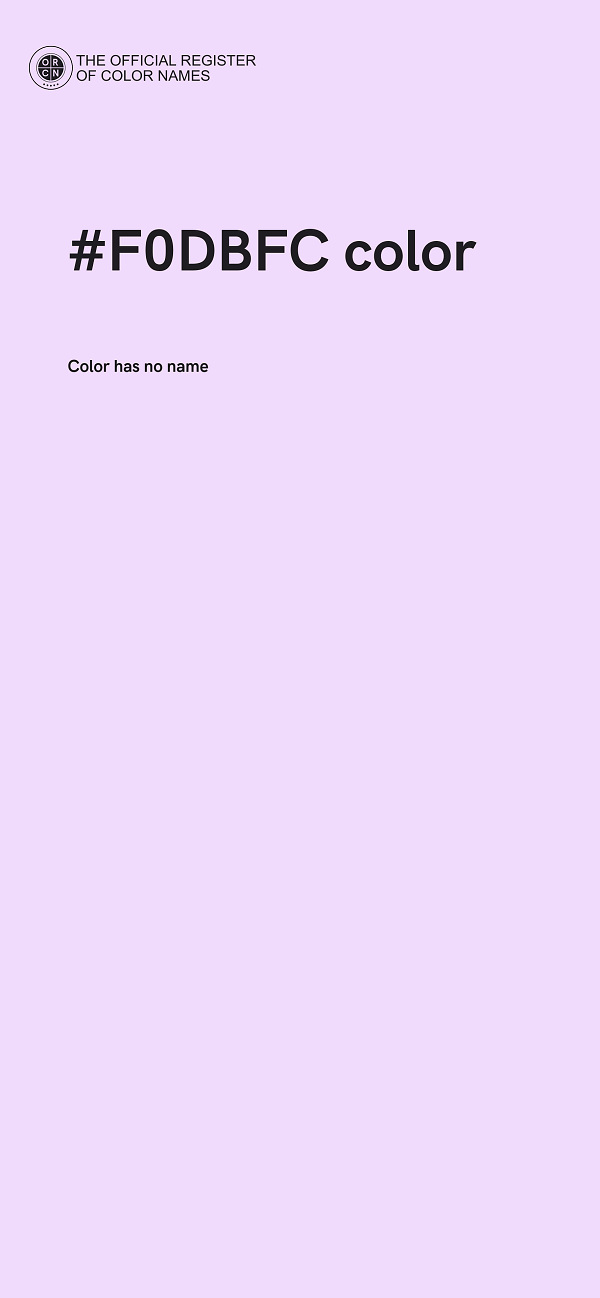 #F0DBFC color image