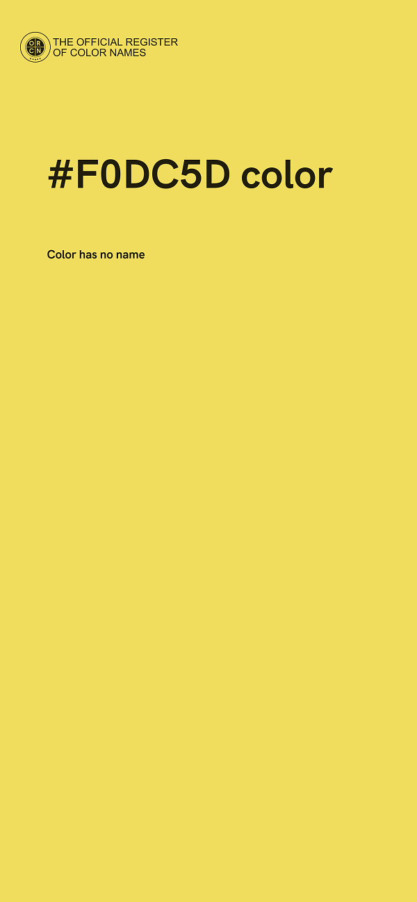 #F0DC5D color image