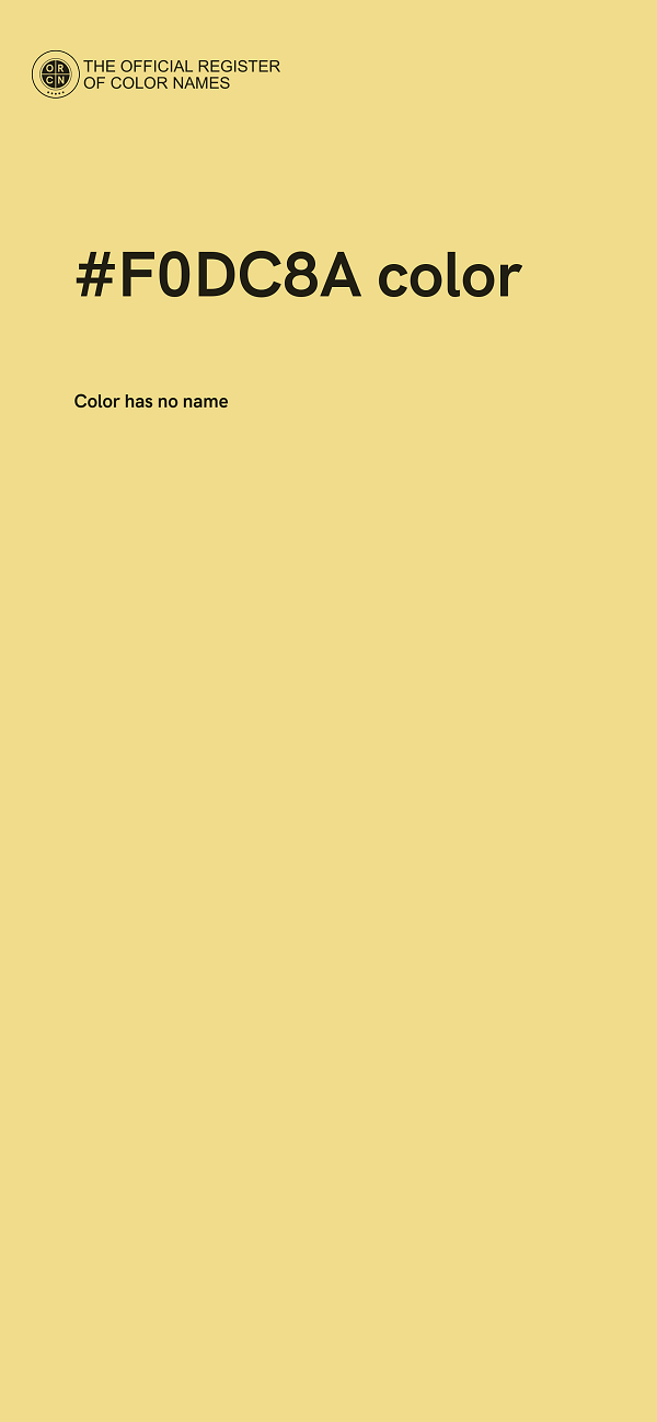 #F0DC8A color image