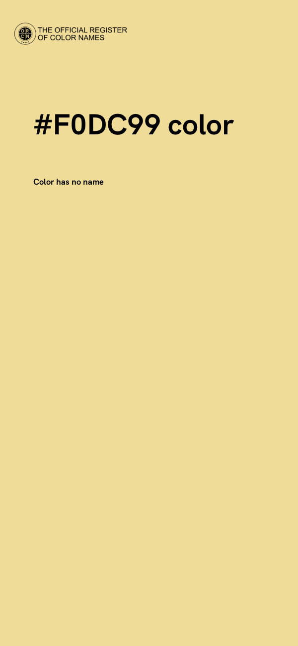#F0DC99 color image