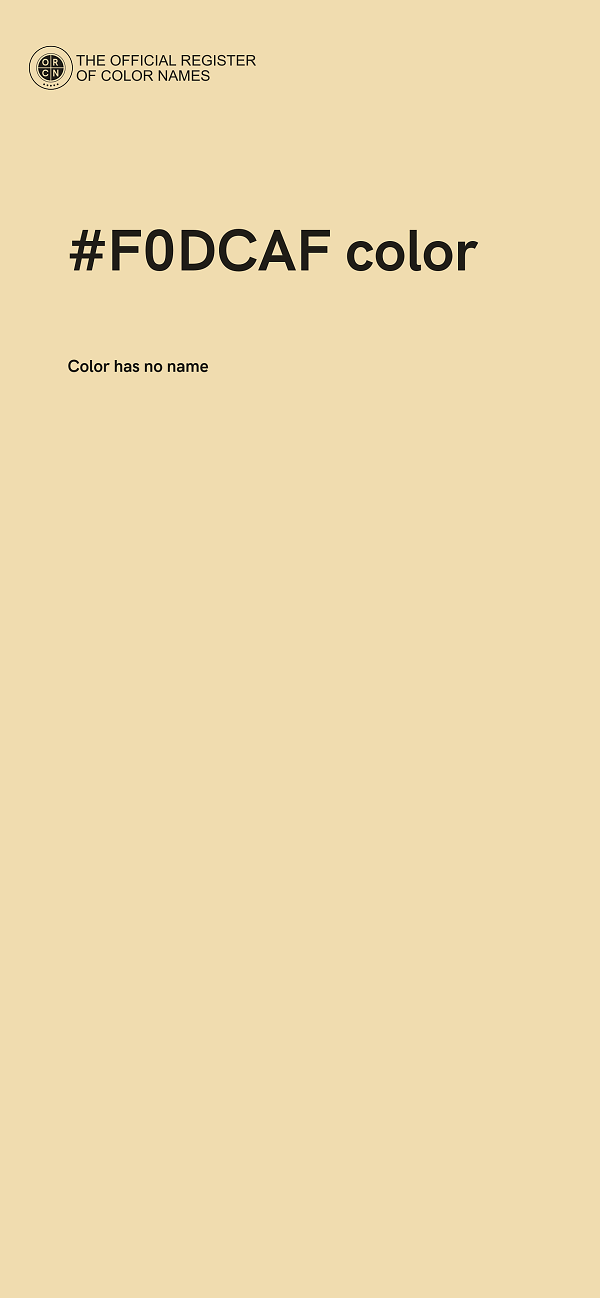 #F0DCAF color image