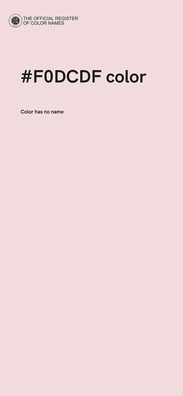 #F0DCDF color image