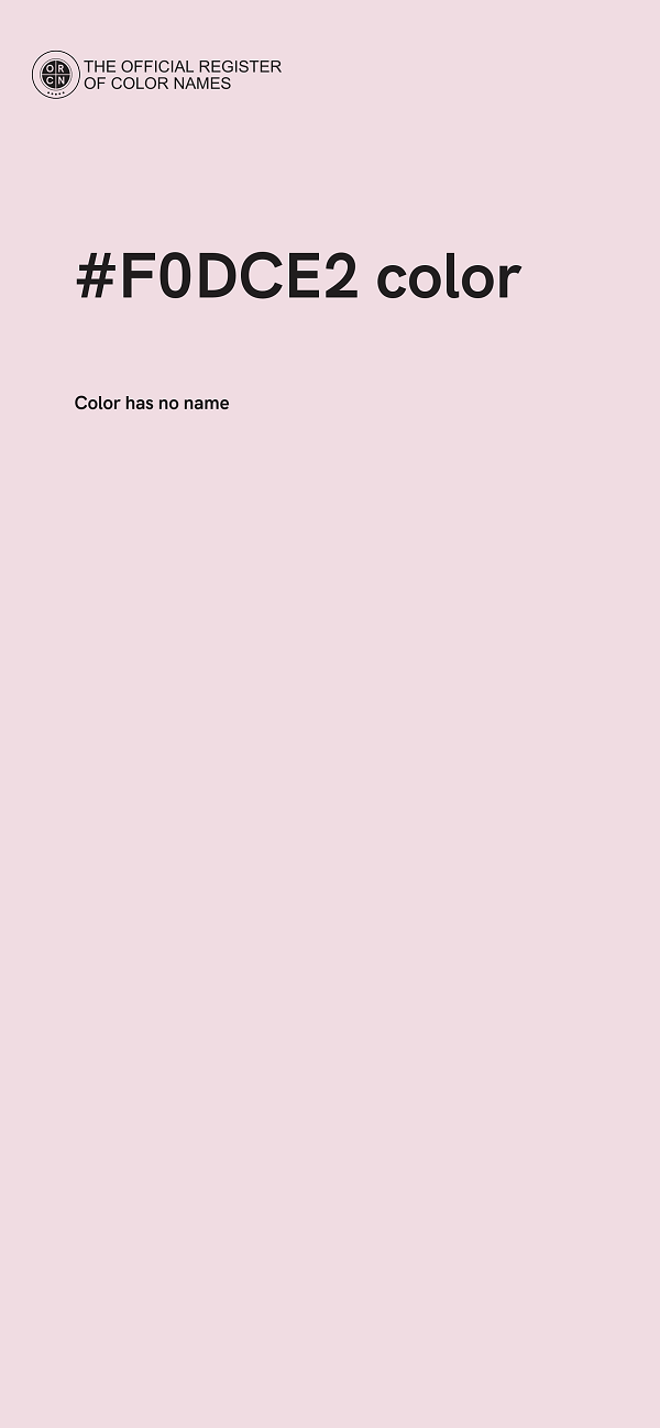 #F0DCE2 color image
