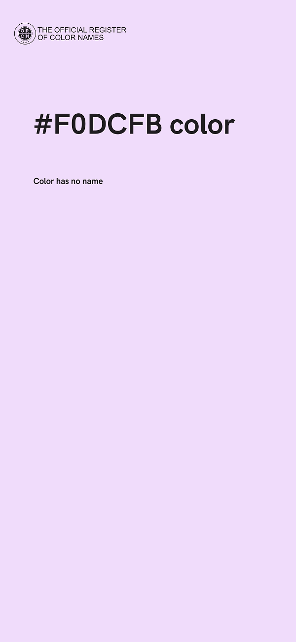 #F0DCFB color image