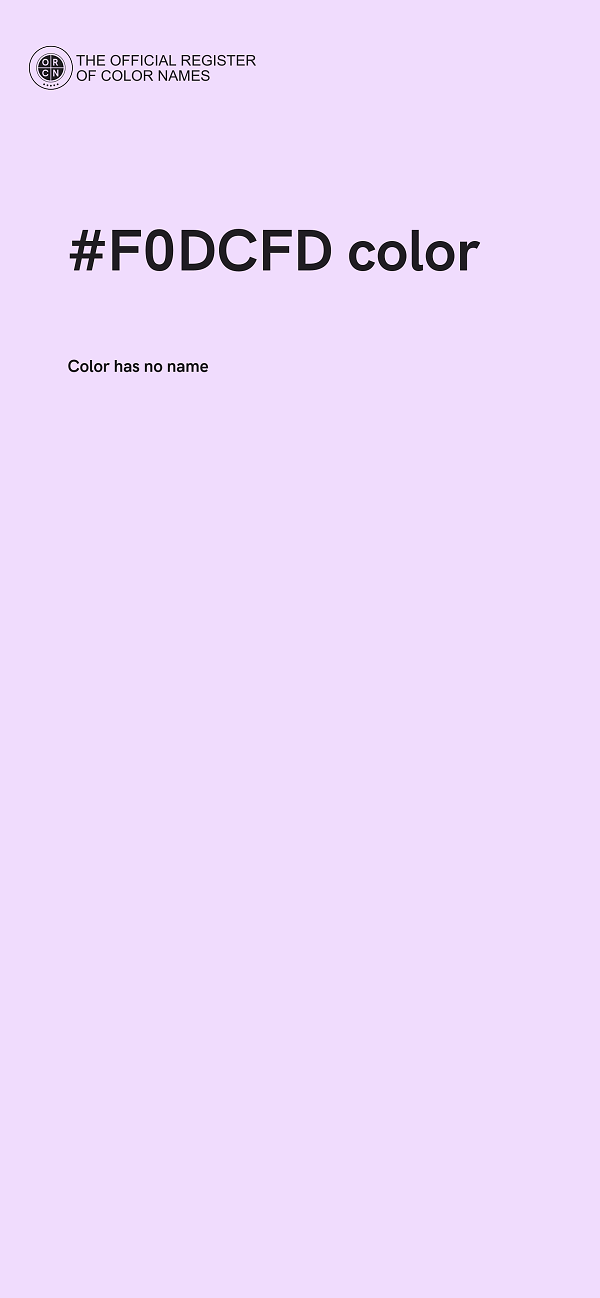 #F0DCFD color image