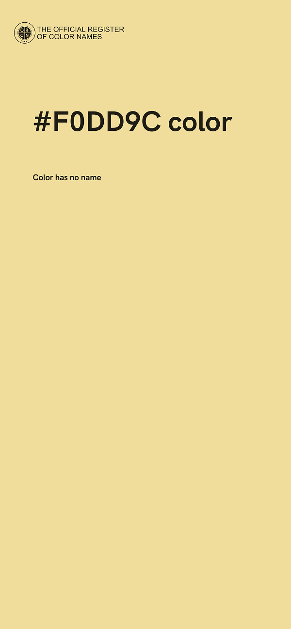 #F0DD9C color image
