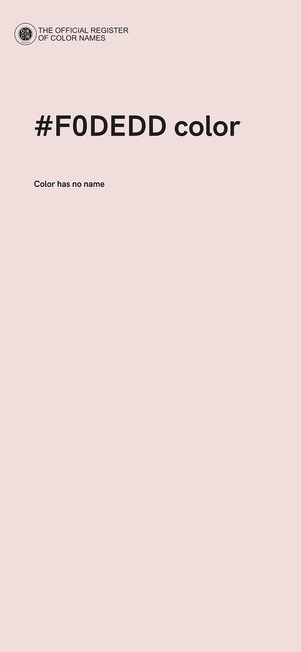 #F0DEDD color image
